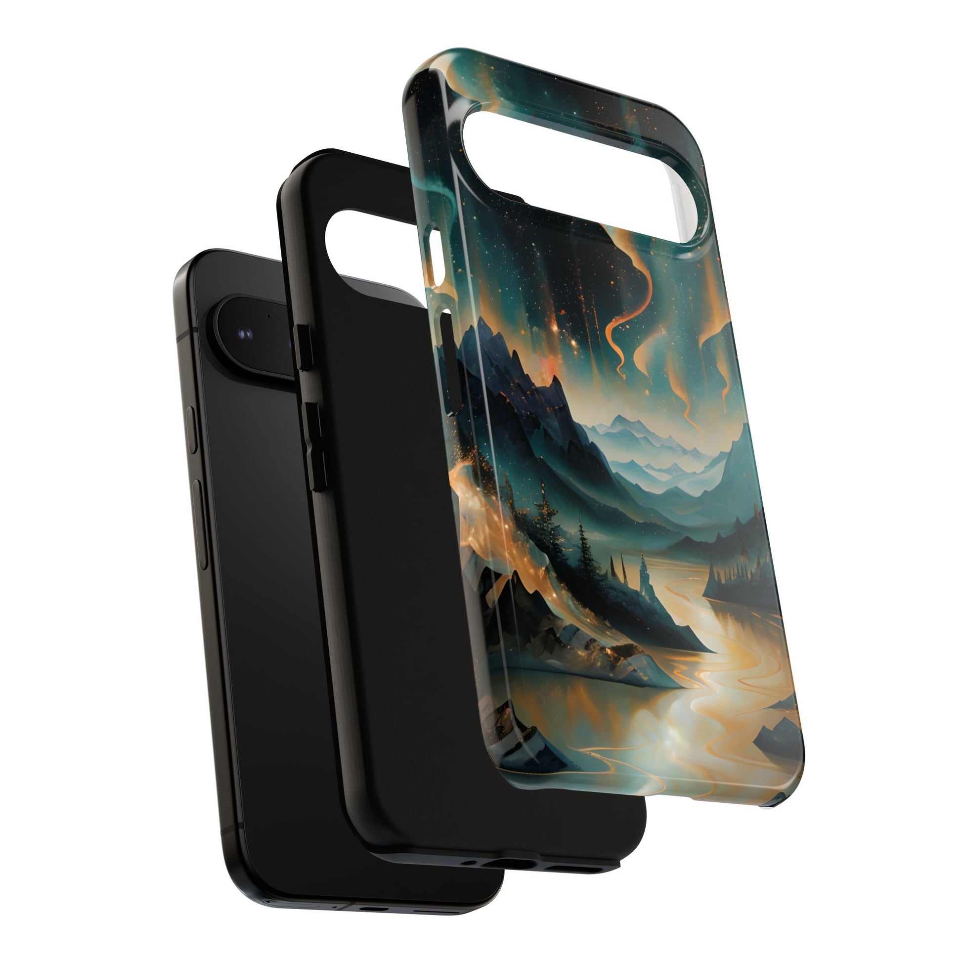 Aurora Dreamscape Tough Case for Google Pixel 9 Pro XL - Northern Lights Artistic Shockproof Cover, Elegant Protective Phone Case