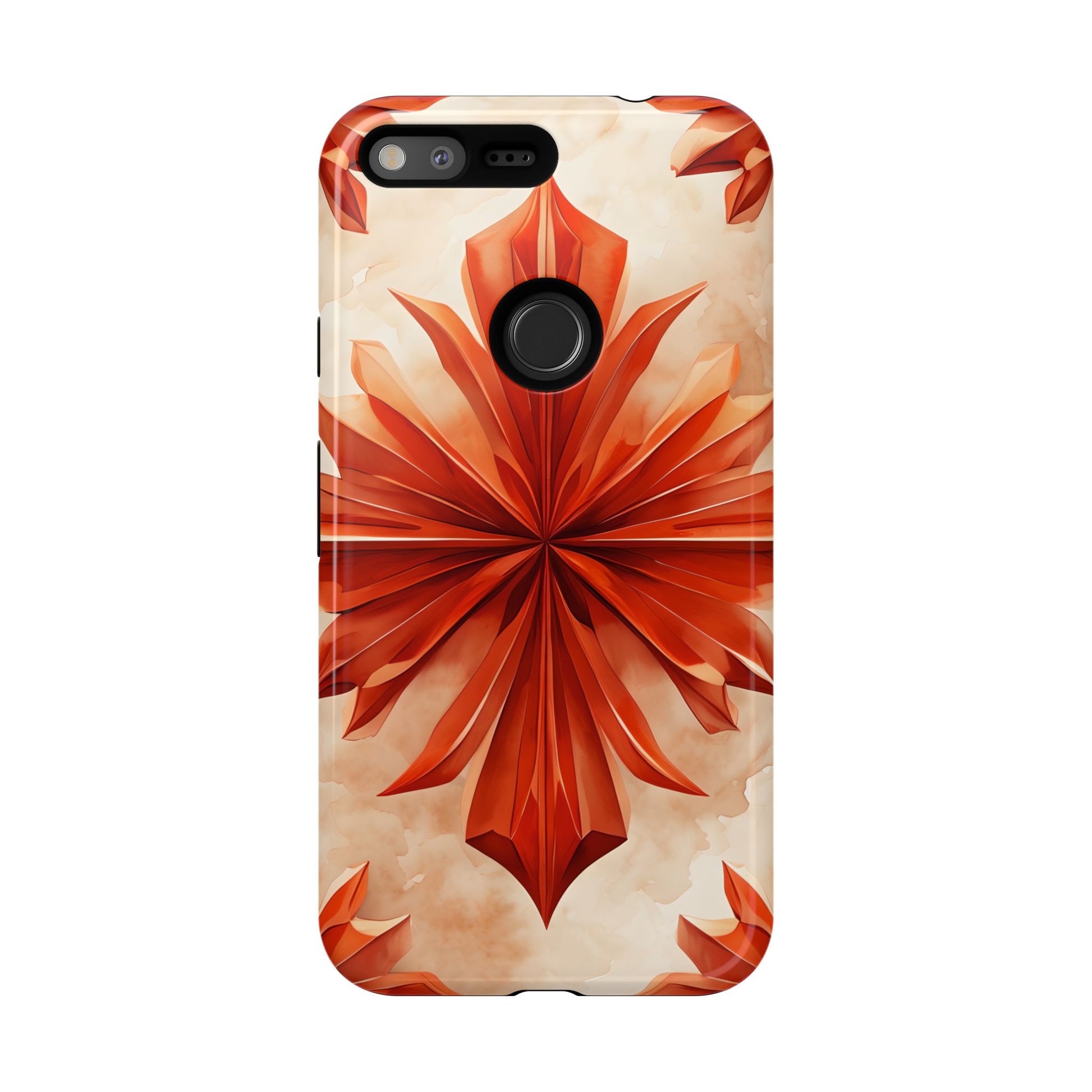 Sunset Fleur Google Pixel XL - Kaleidoscope Collection of MagSafe Compatible - Vibrant Sunset Flower Design