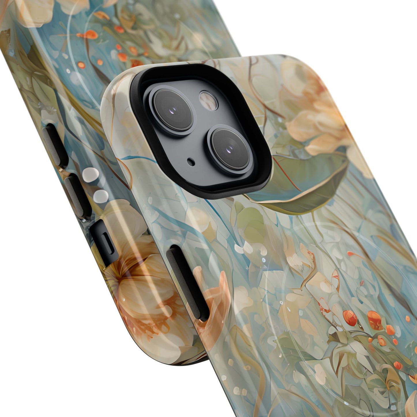 Waterlily Dreamscape - Artistic Floral iPhone MagSafe Phone Case -Waterlily & Lotus Design