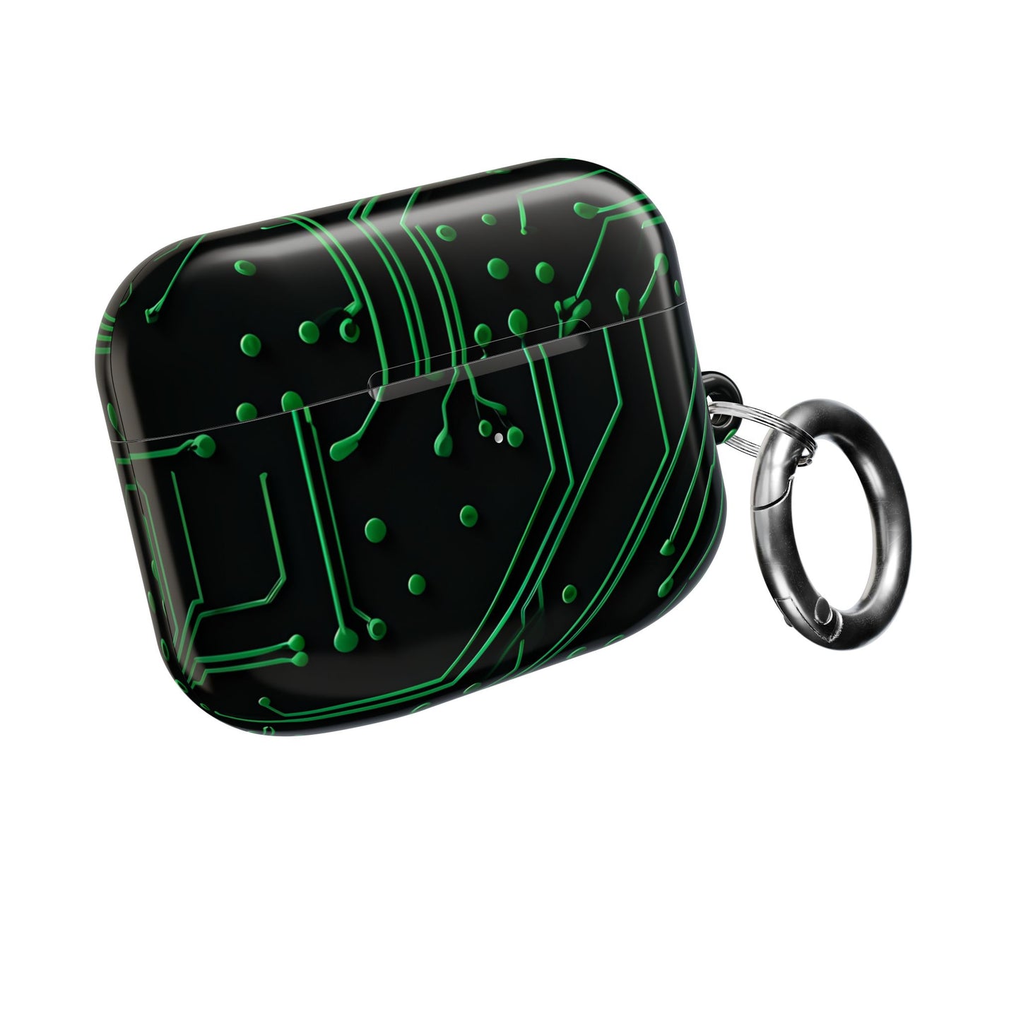 Green Circuit Grid AirPods Case
