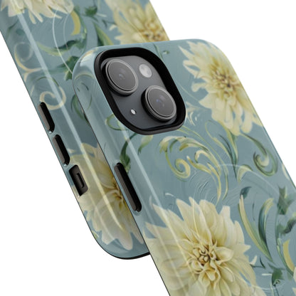 Golden Dahlia Trio iPhone MagSafe Case
