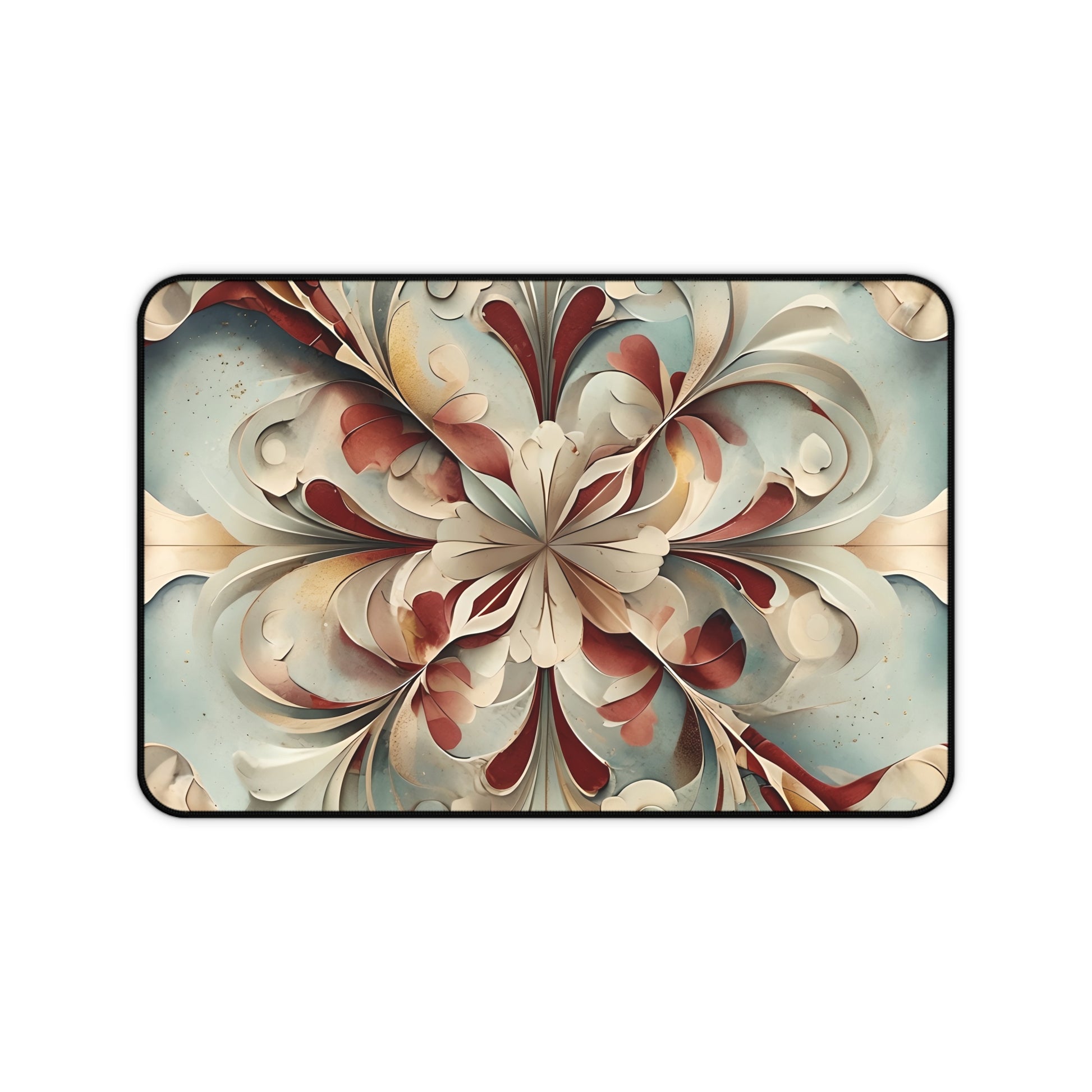 Vintage Baroque Blossom Designer Desk Mat - Premium Office Desk Pad, 3 Sizes Available, Artistic Workspace Protection