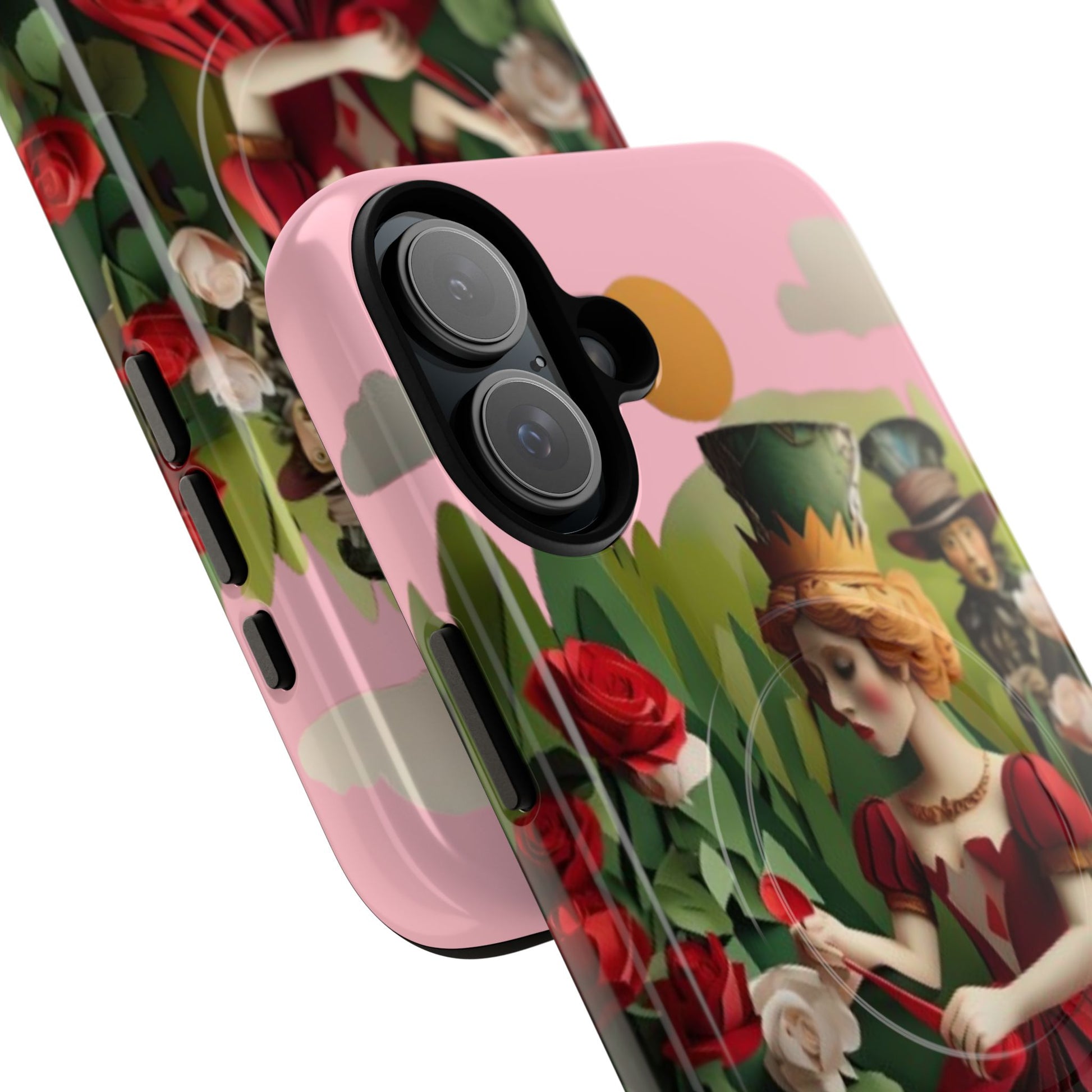 Regal Rose Court - iPhone 16 Plus MagSafe Phone Case - Whimsical Fantasy Floral Design