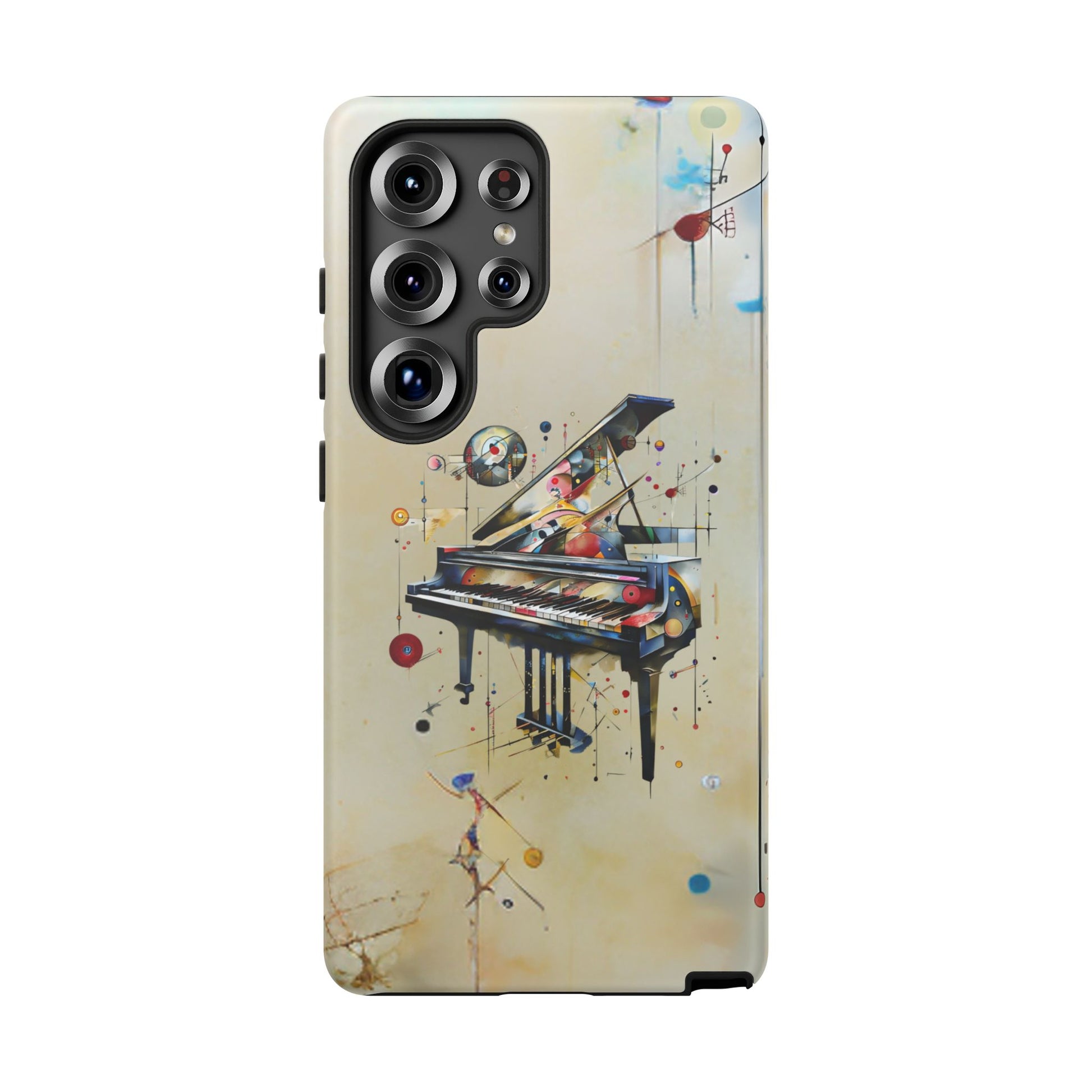 Keys of Imagination Artistic Grand Piano Tough Case for Samsung Galaxy S25 Ultra - Shockproof Phone Cover