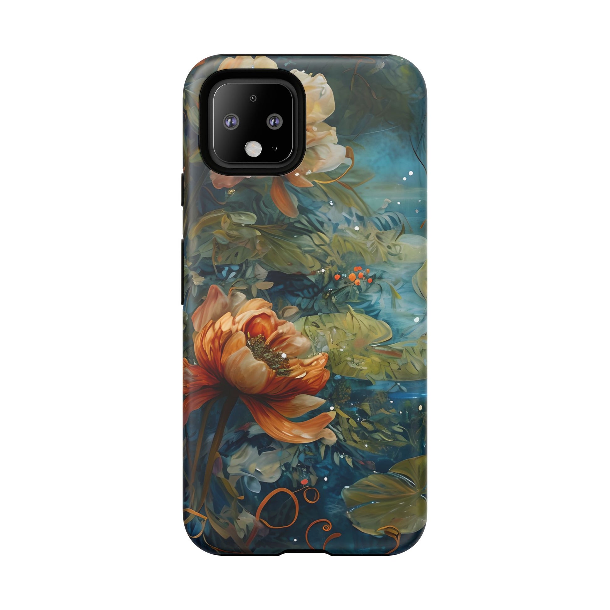 Waterlily Nocturne Tough Case for Google Pixel 4 - Premium Artistic Shockproof Cover, Elegant Protective Phone Case