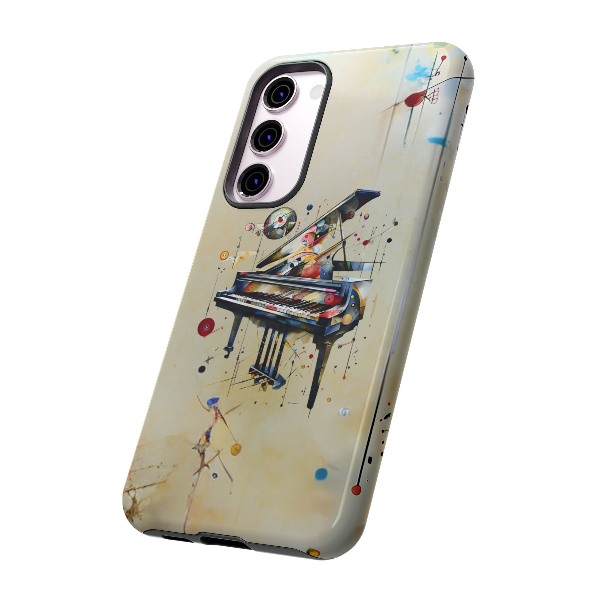 Keys of Imagination Artistic Grand Piano Tough Case for Samsung Galaxy S23 Plus - Shockproof Phone Cover
