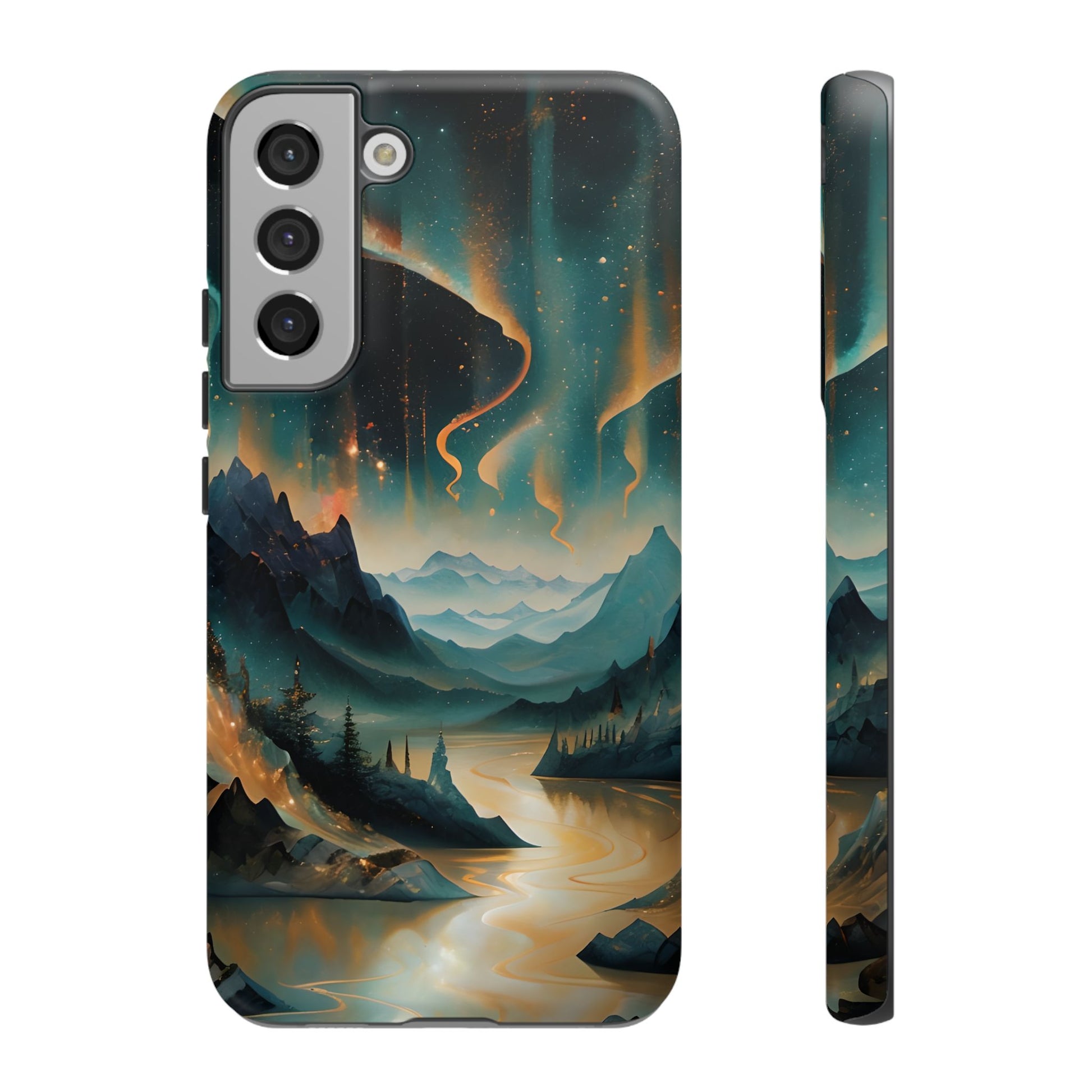 Aurora Dreamscape Samsung Galaxy S22 Plus Tough Case - Artistic Northern Lights Cover - Premium Abstract Design
