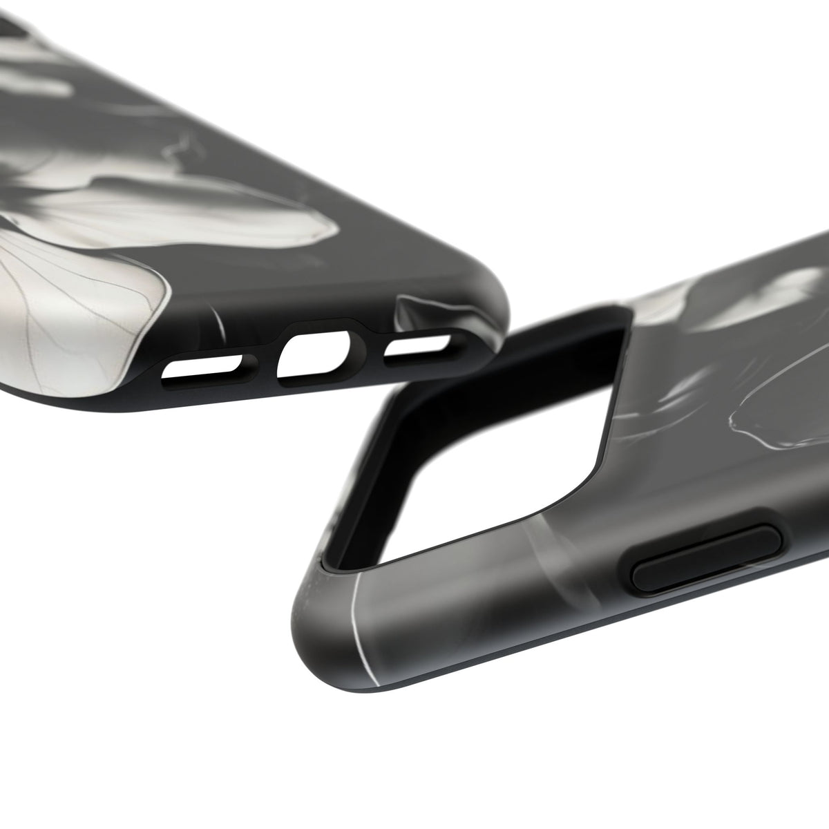 Monochrome Magnolia iPhone MagSafe Case