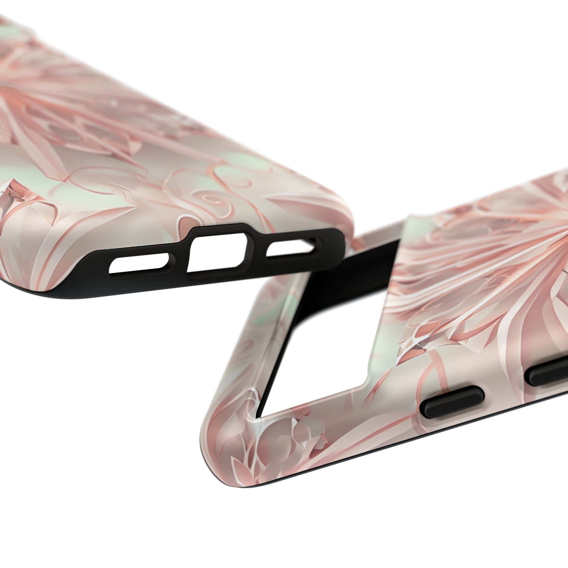 Blush Frost from our Kaleidoscope Collection - Google Pixel 8 tough case - Soft Pink Geometric Floral Design