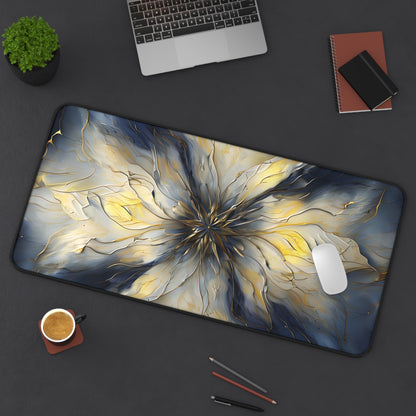 Luminous Petal Designer Desk Mat - Premium Office Desk Pad, 3 Sizes Available, Artistic Workspace Protection