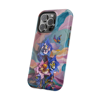 Blue Columbine Carnivale iPhone MagSafe Case