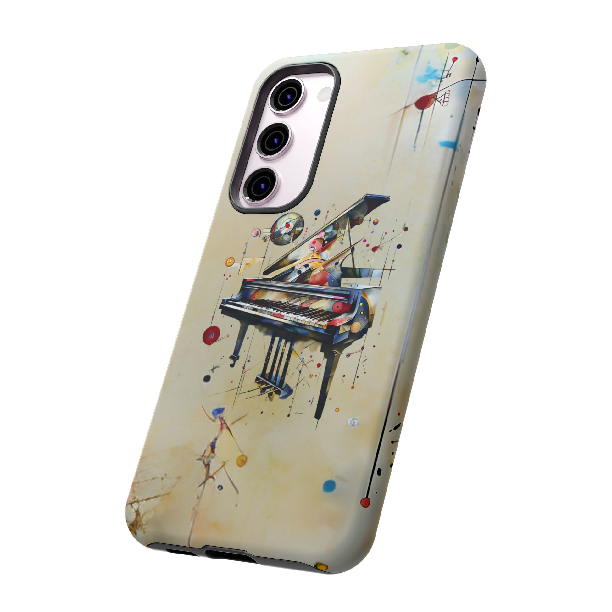Keys of Imagination Artistic Grand Piano Tough Case for Samsung Galaxy S23 Plus - Shockproof Phone Cover