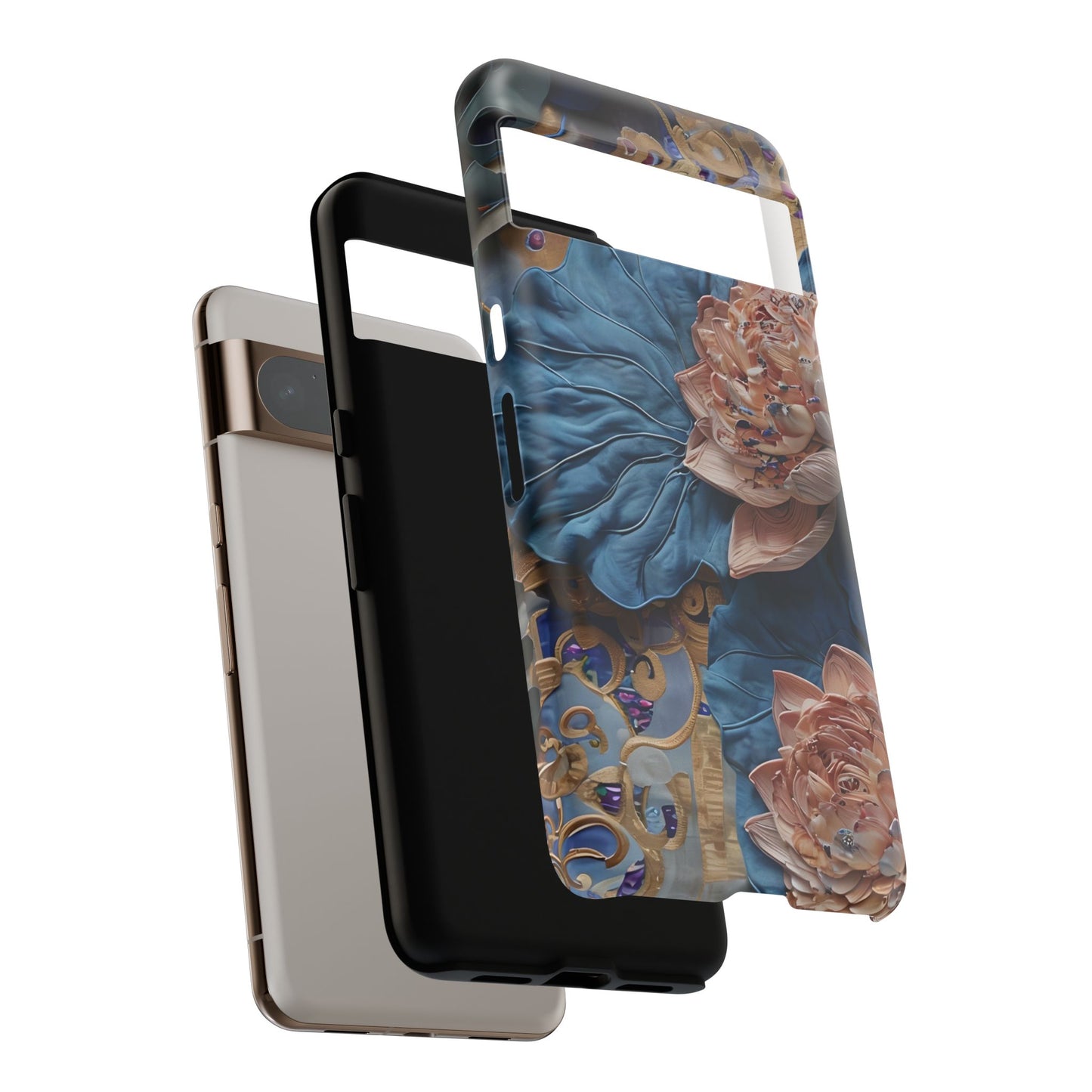 Peony Midnight Tapestry Google Pixel Tough Case