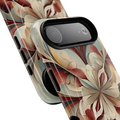 Vintage Baroque Blossom - Ornate Floral Art iPhone MagSafe Phone Case - Elegant Baroque-Inspired Design