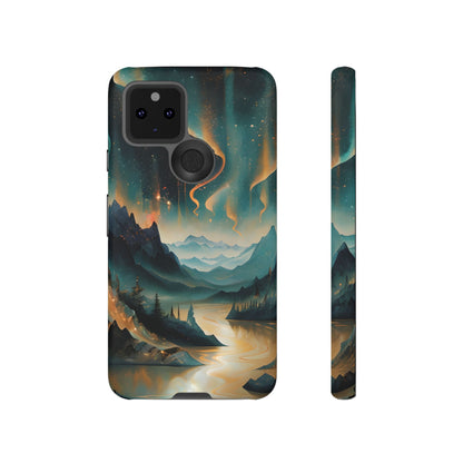 Aurora Dreamscape Tough Case for Google Pixel - Northern Lights Artistic Shockproof Cover, Elegant Protective Phone Case