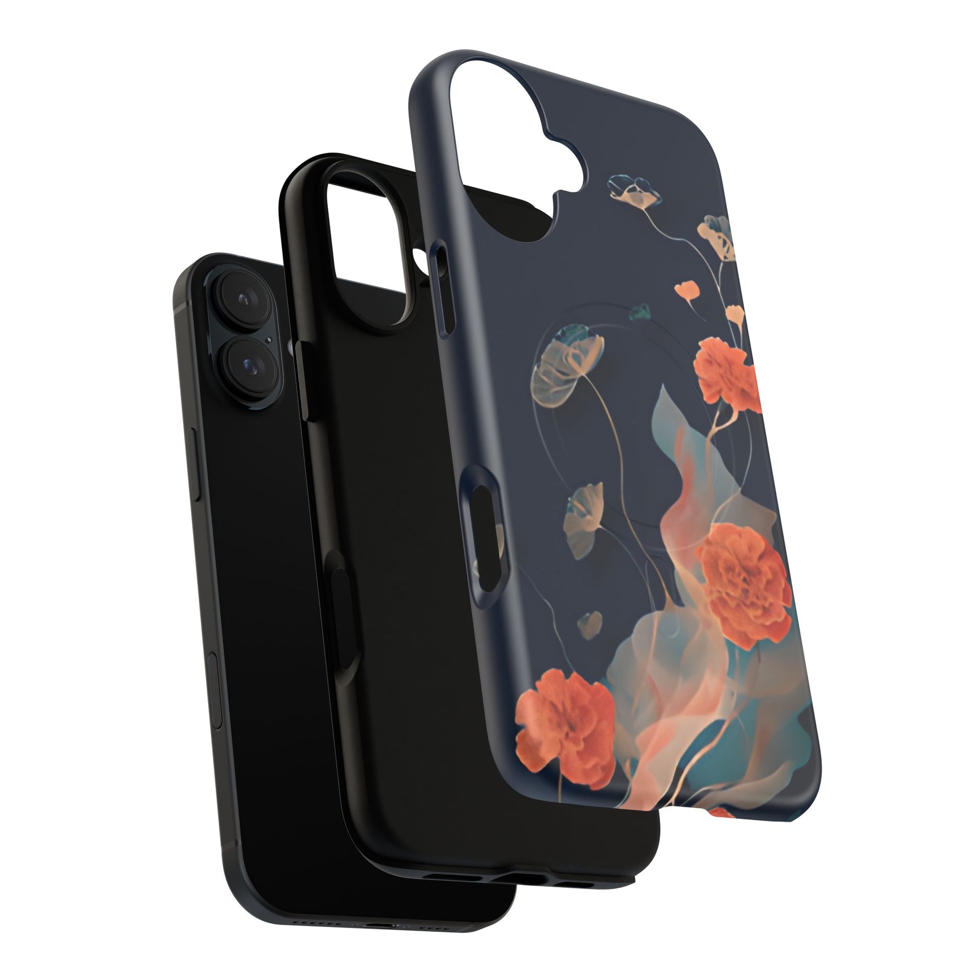 Lotus Reverie - Elegant Artistic Floral iPhone 16 Plus MagSafe Phone Case - Painterly Lotus Blossom Design