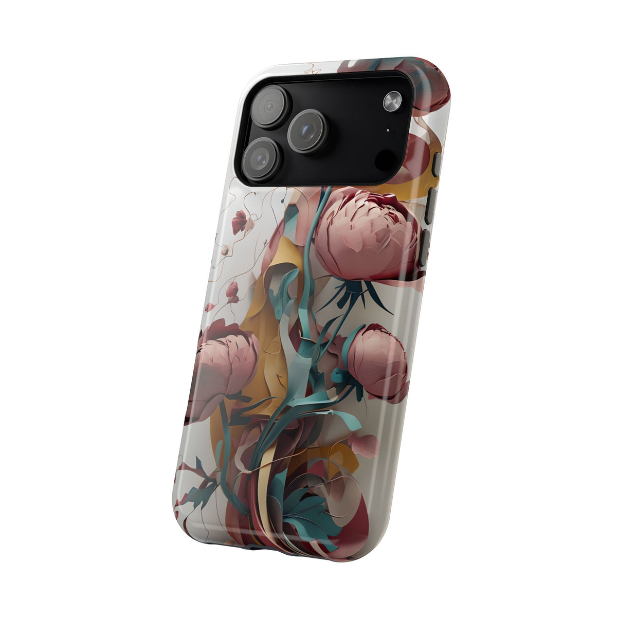 Blushing Peony Veil iPhone MagSafe Case