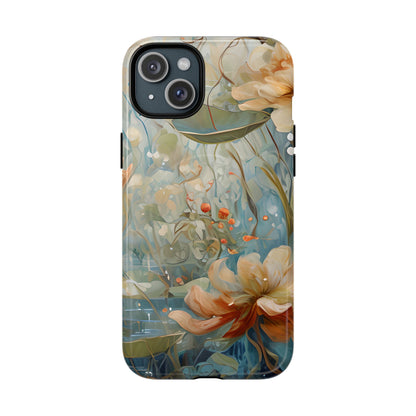 Waterlily Dreamscape - Artistic Floral iPhone MagSafe Phone Case -Waterlily & Lotus Design