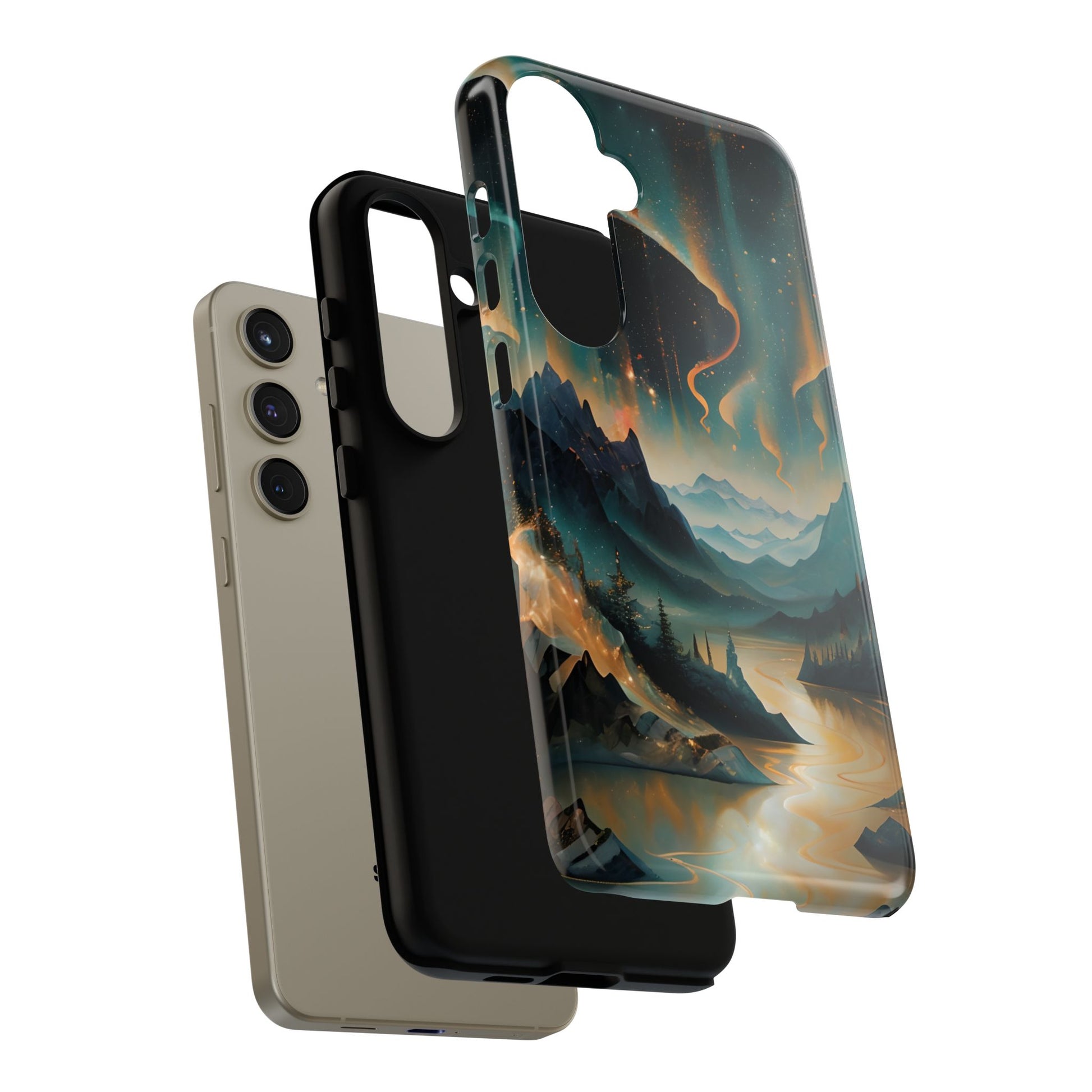 Aurora Dreamscape Samsung Galaxy S24 Plus Tough Case - Artistic Northern Lights Cover - Premium Abstract Design