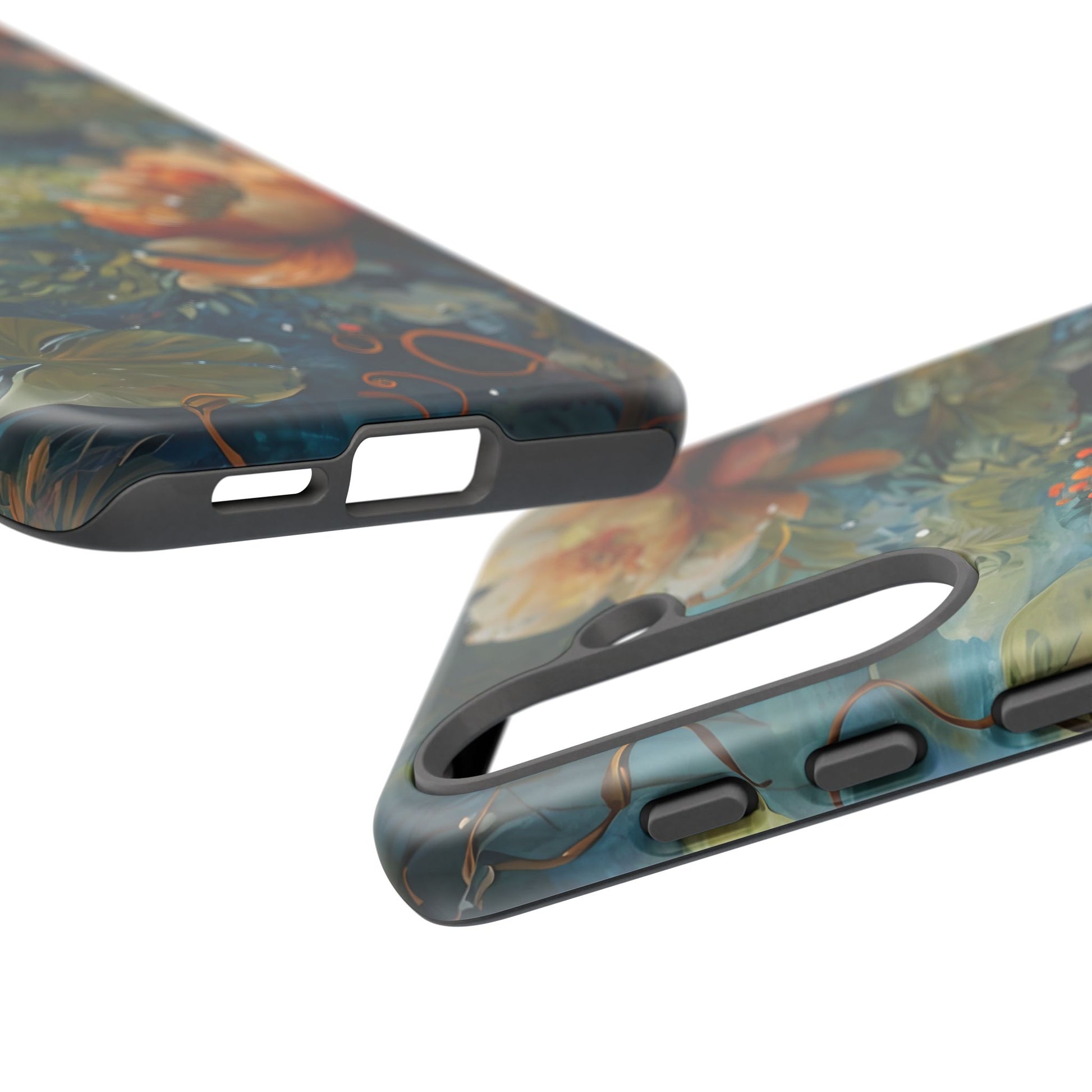 Waterlily Nocturne Samsung Galaxy S25 Case - Artistic Mountain Lake Design, Nature-Inspired Protective Cover, Elegant Gift for Outdoor Lovers