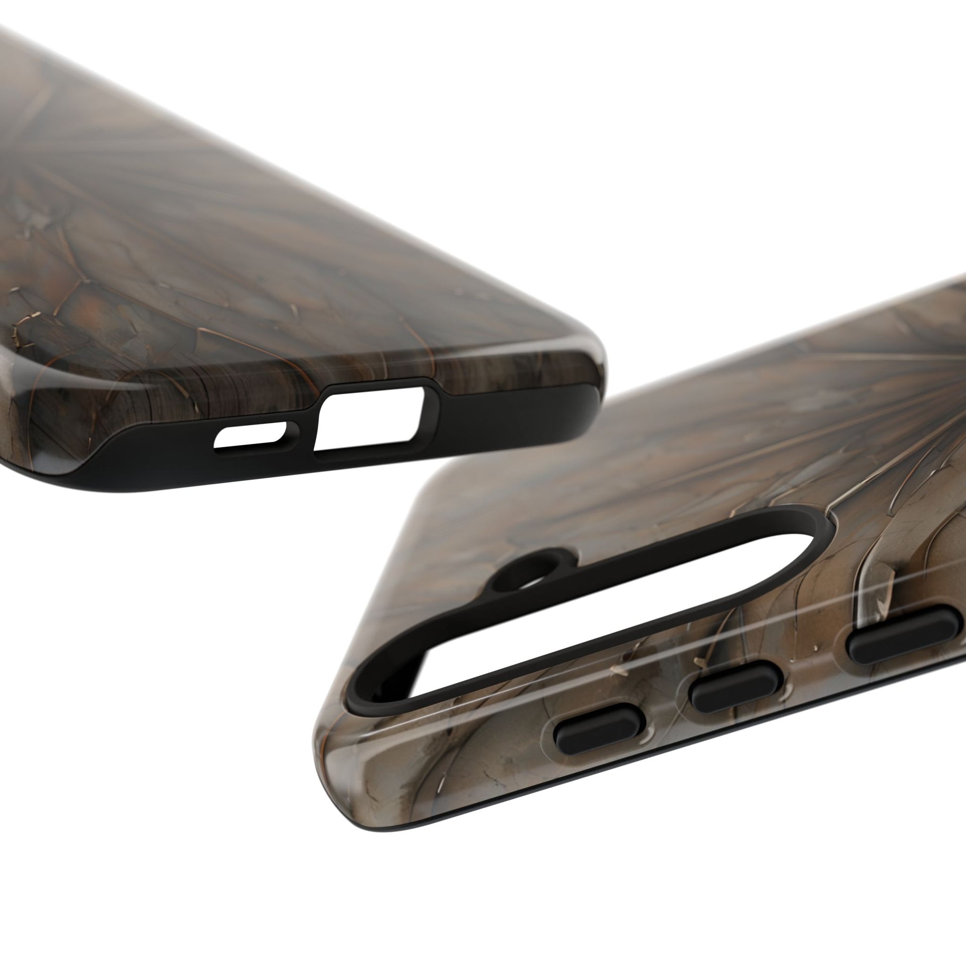 Earthstone Mandala - Kaleidoscope Collection Artistic Taupe Burst - Samsung Galaxy S24 Plus Tough Phone Case