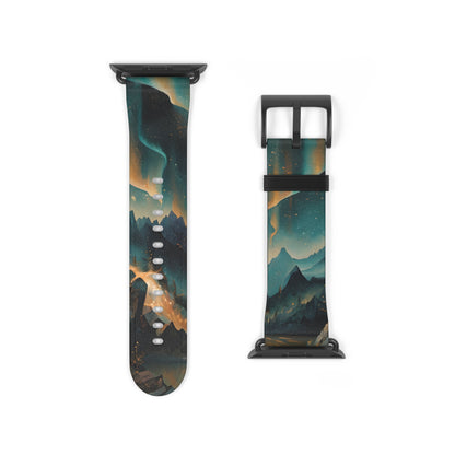 Aurora Dreamscape Apple Watch Band - Artistic Northern Lights Strap