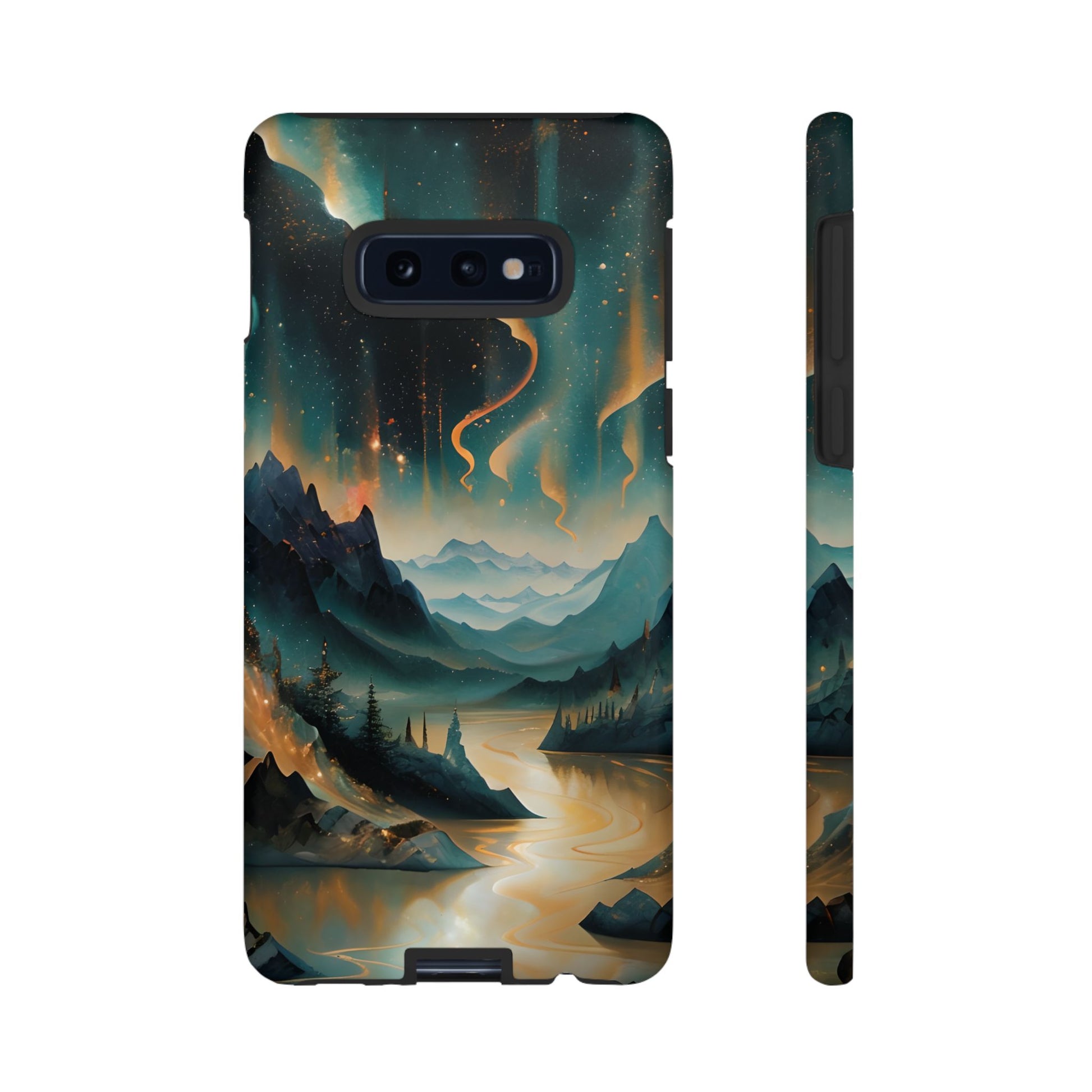 Aurora Dreamscape Samsung Galaxy S10E Tough Case - Artistic Northern Lights Cover - Premium Abstract Design