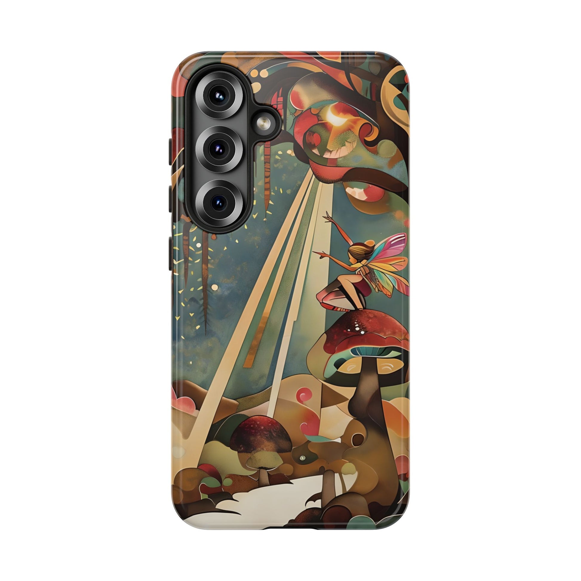 Enchanted Orchard Samsung Galaxy S25 Tough Case - Artistic Fairy Tale Phone Cover - Elegant Protective Fantasy Art Accessory