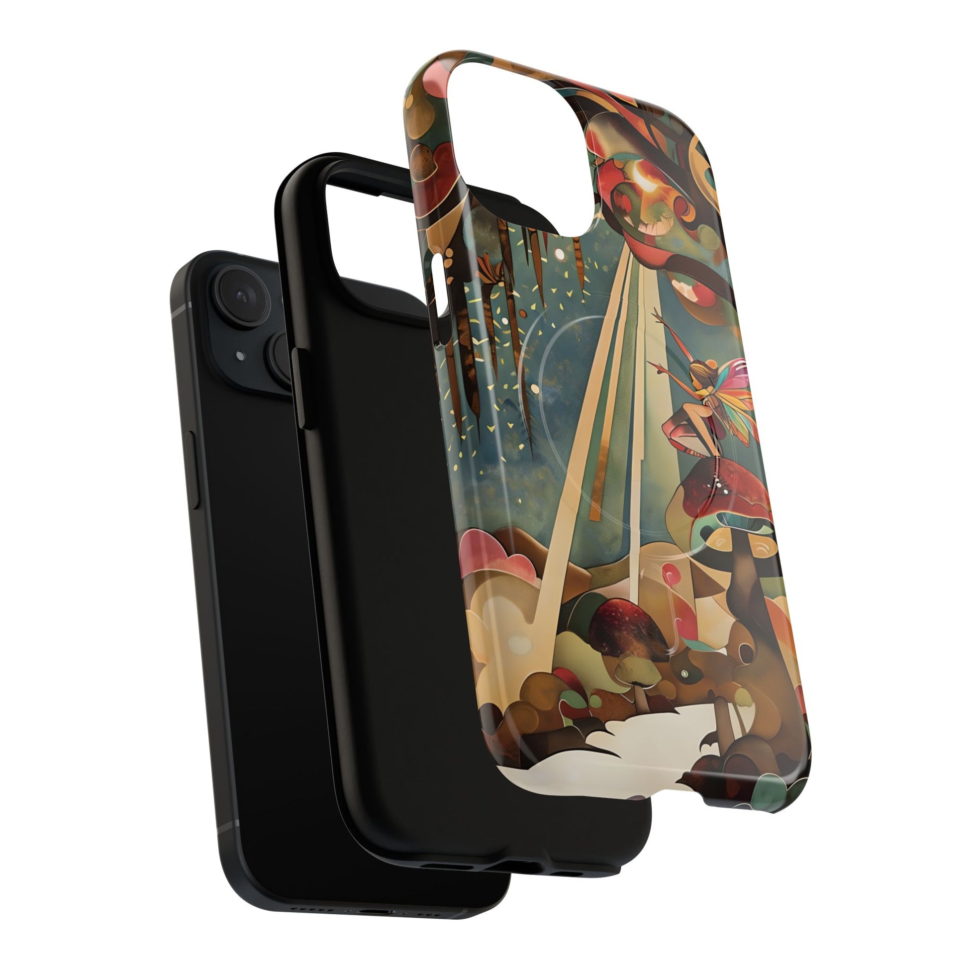 Enchanted Orchard iPhone 15 - Artistic Fairy Tale cover - MagSafe Compatible - Premium Drop Protection