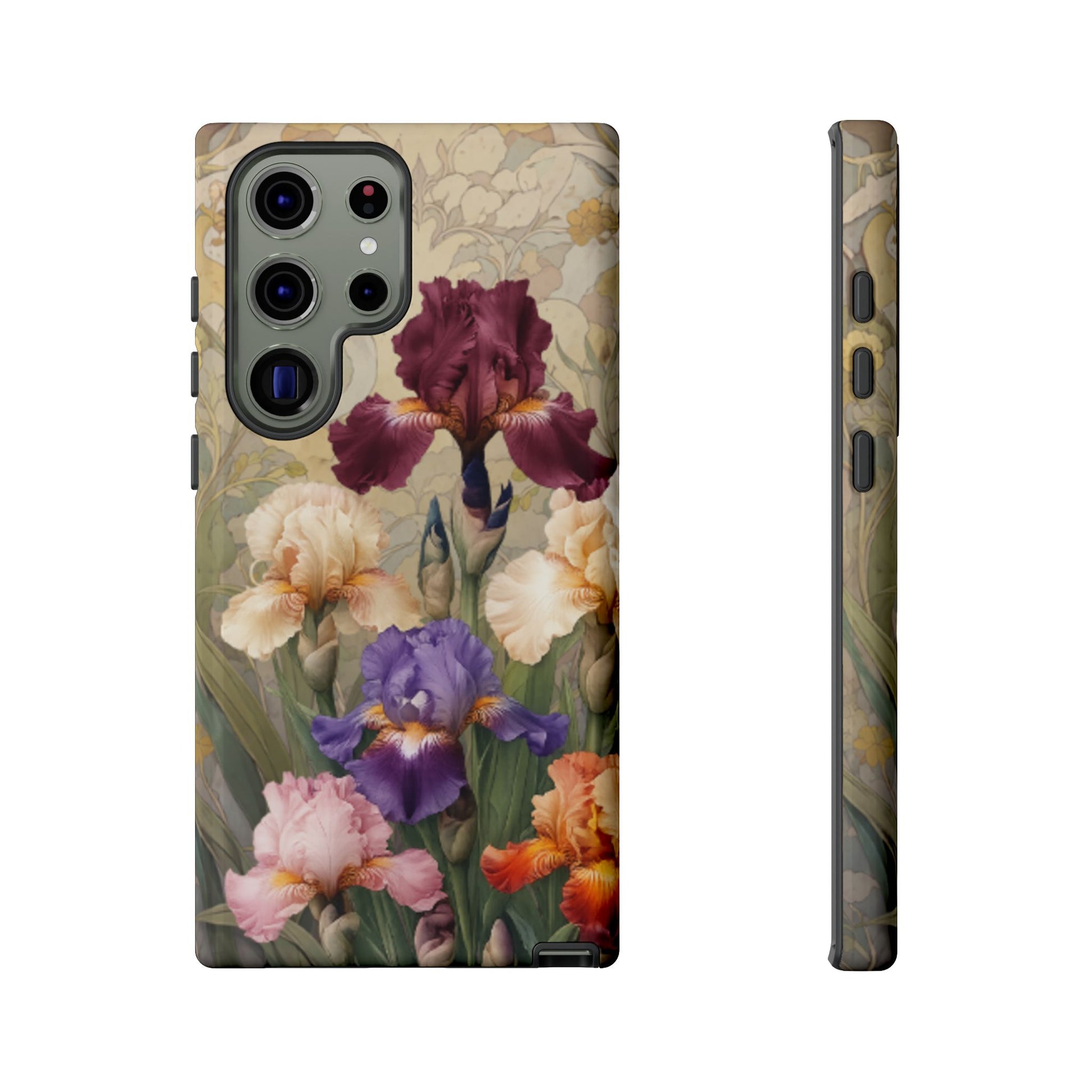 Iris Reverie vintage floral bouquet wraparound Samsung Galaxy phone case
