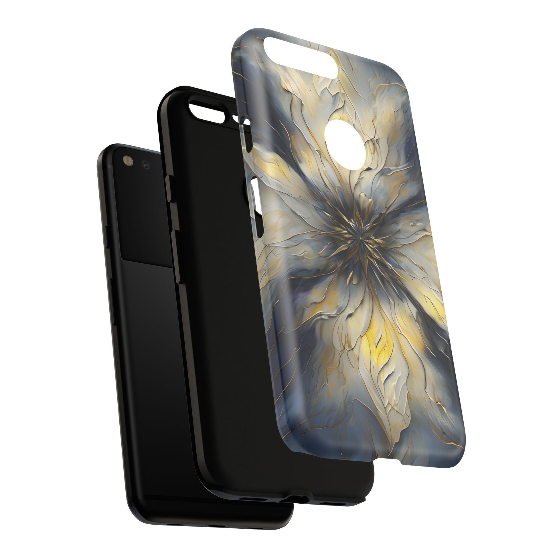 Luminous Petal Tough Case for Google Pixel XL - Premium Artistic Shockproof Cover, Elegant Protective Phone Case