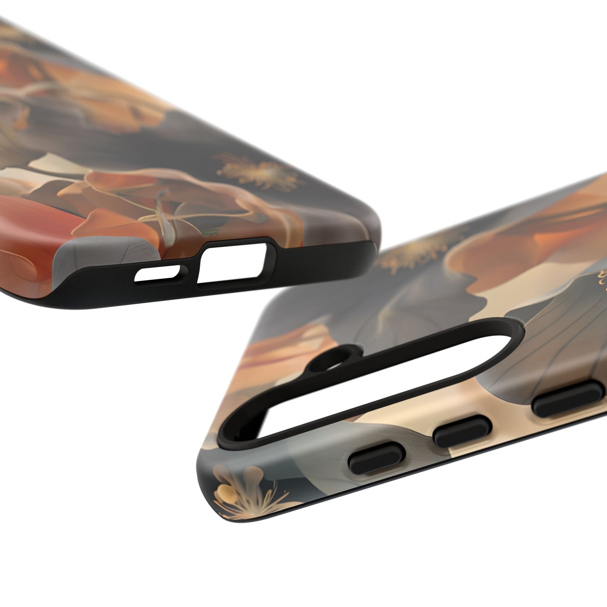 Autumn Ember - Moody Floral Art Samsung Galaxy S24 Plus Tough Phone Case - Warm Earthy Botanical Design