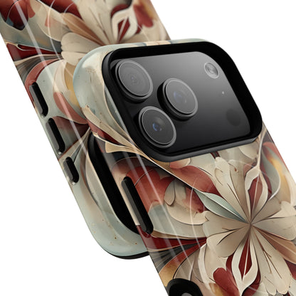 Vintage Baroque Blossom - Ornate Floral Art iPhone MagSafe Phone Case - Elegant Baroque-Inspired Design