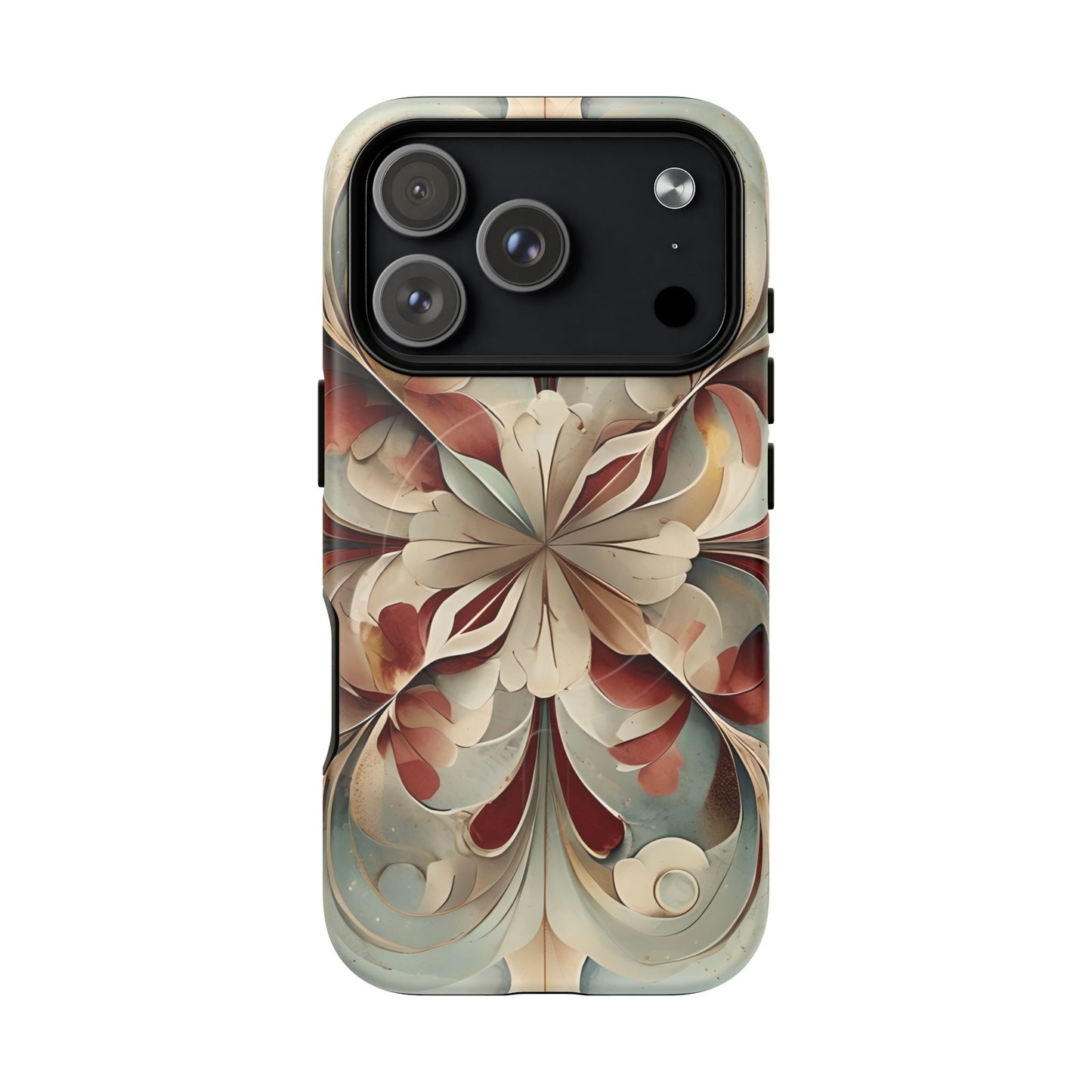 Vintage Baroque Blossom - Ornate Floral Art iPhone MagSafe Phone Case - Elegant Baroque-Inspired Design
