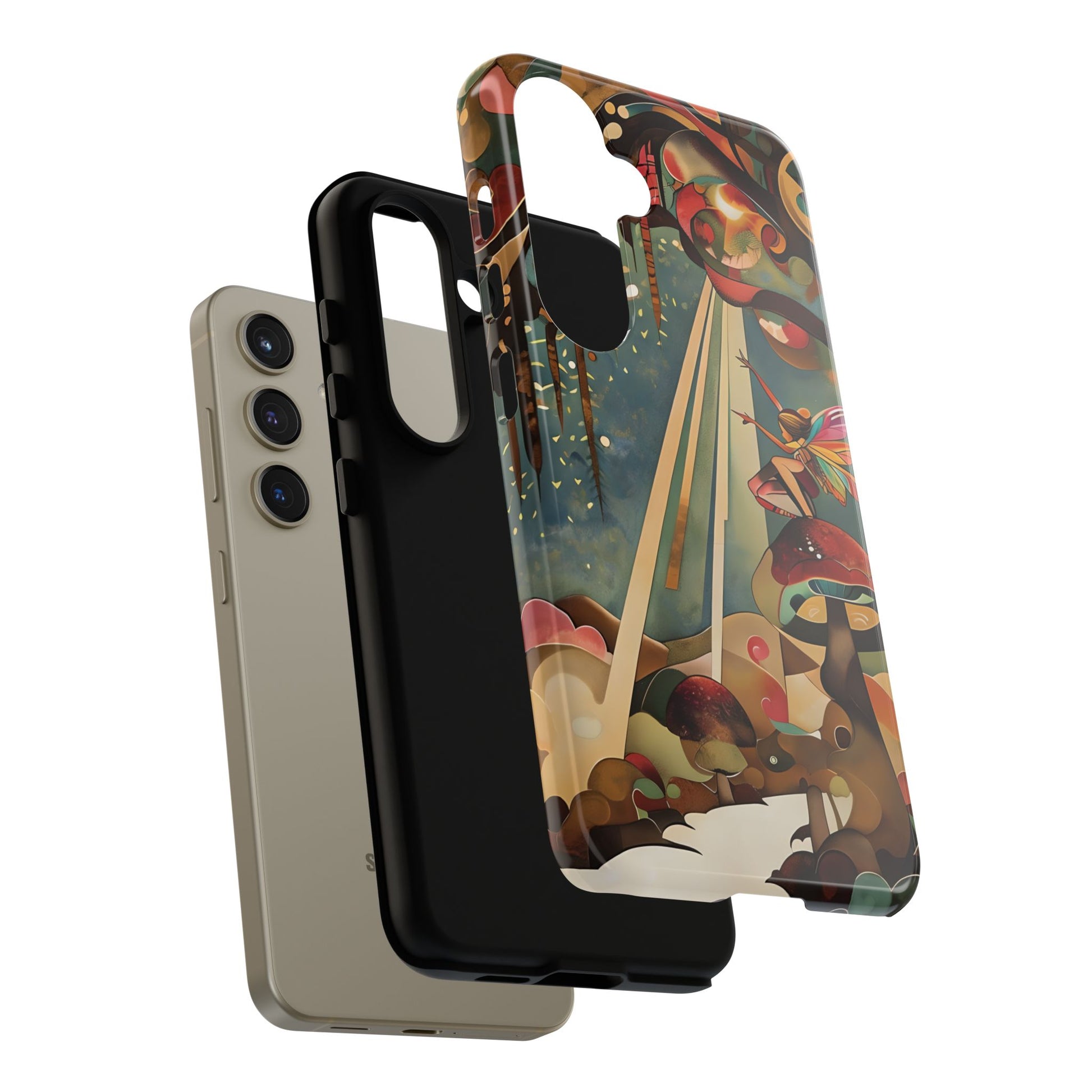 Enchanted Orchard Samsung Galaxy S24 Tough Case - Artistic Fairy Tale Phone Cover - Elegant Protective Fantasy Art Accessory