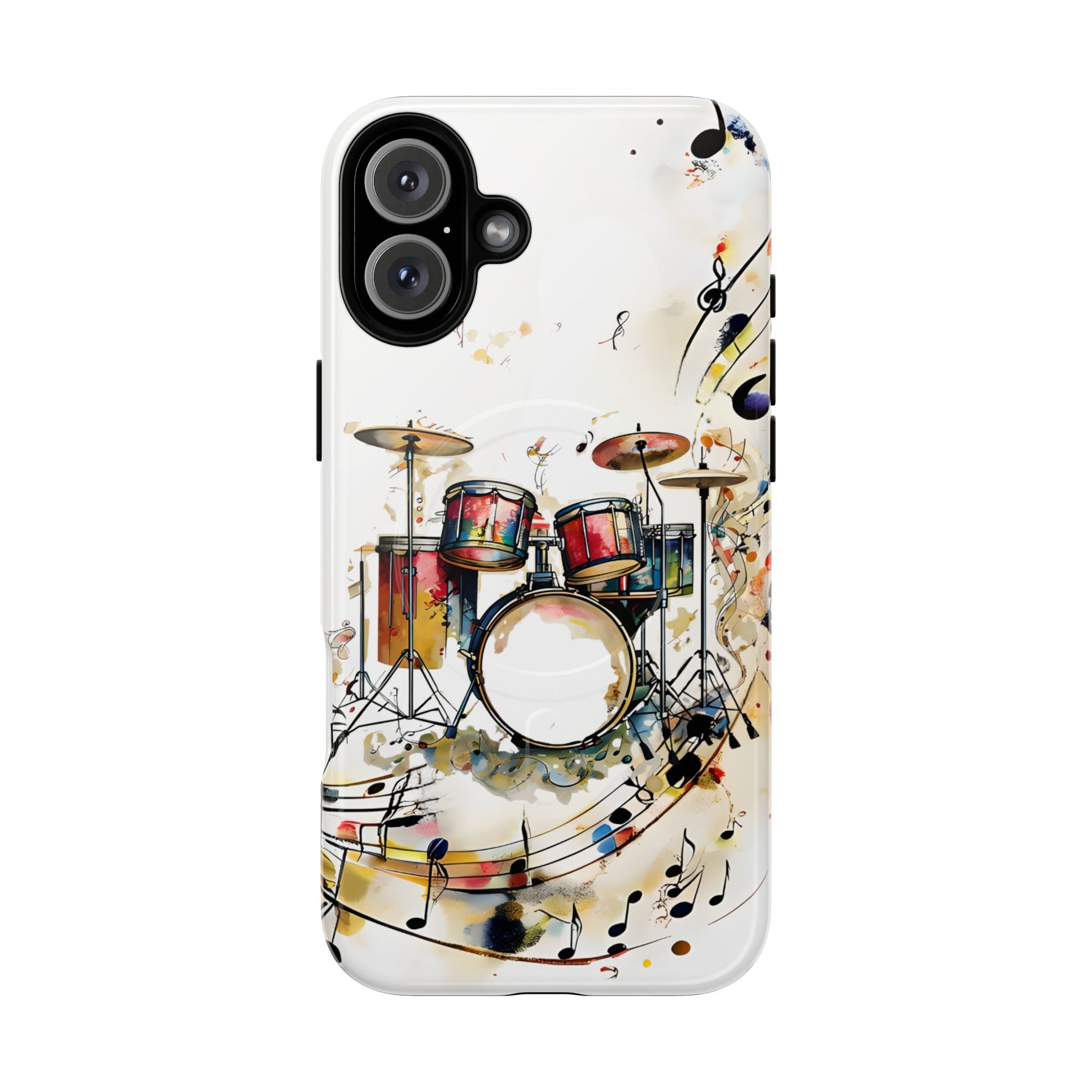 Beatline Abstract Drums & Music Notes iPhone 16 Plus MagSafe Case