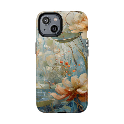 Waterlily Dreamscape - Artistic Floral iPhone MagSafe Phone Case -Waterlily & Lotus Design