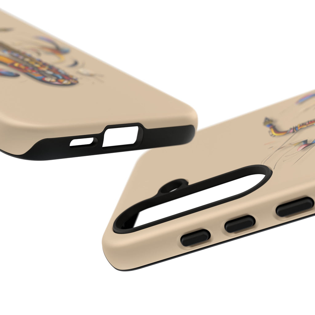 Brass Rhapsody Artistic Saxophone Music Tough Case for Samsung Galaxy S24 Plus - Shockproof Phone Cover