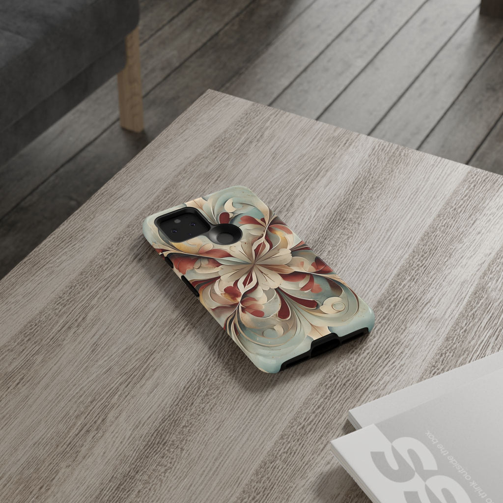Vintage Baroque Blossom - Ornate Floral Art Google Pixel 5 5G Tough Phone Case - Elegant Baroque-Inspired Design
