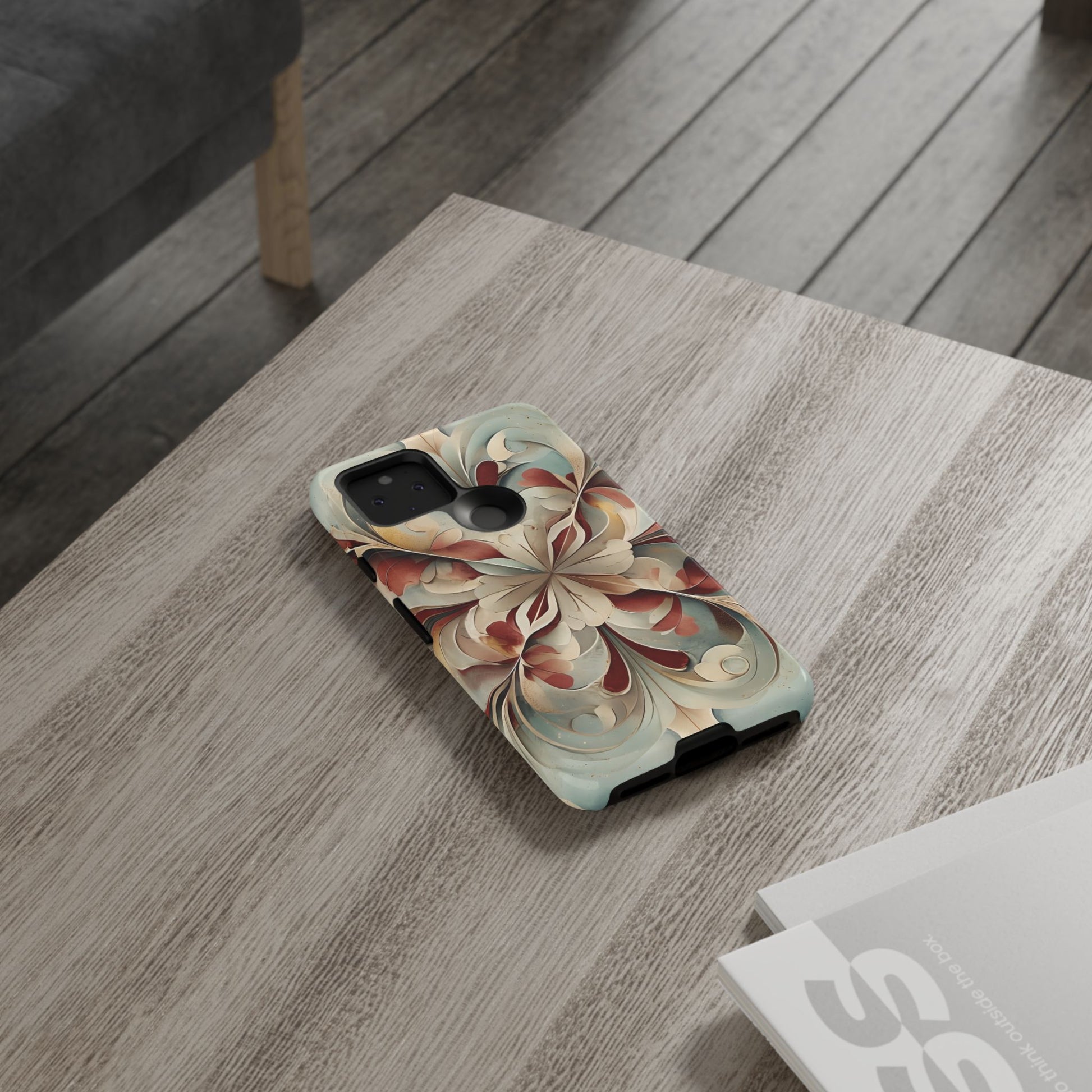 Vintage Baroque Blossom - Ornate Floral Art Google Pixel 5 5G Tough Phone Case - Elegant Baroque-Inspired Design