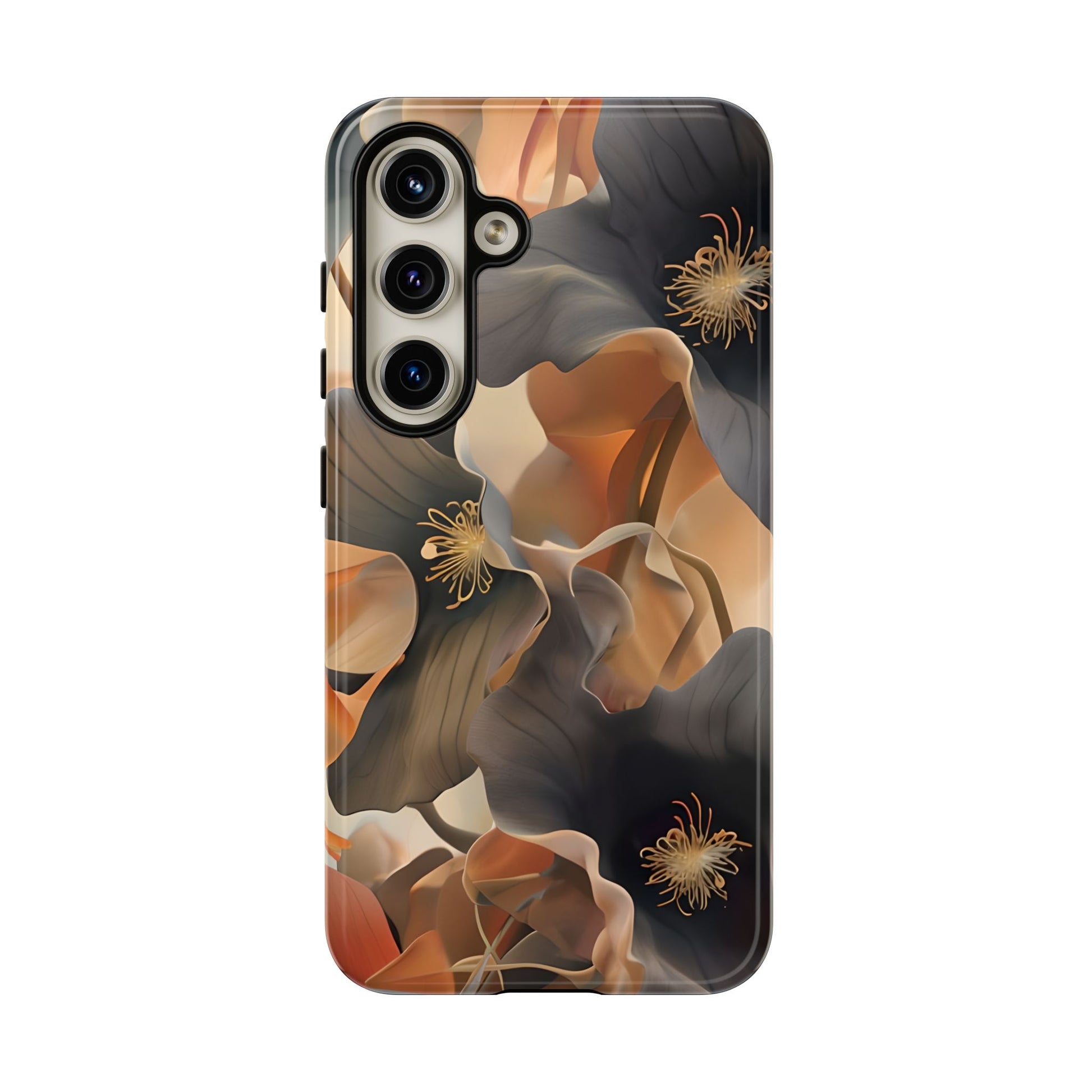 Autumn Ember - Moody Floral Art Samsung Galaxy S24 Tough Phone Case - Warm Earthy Botanical Design