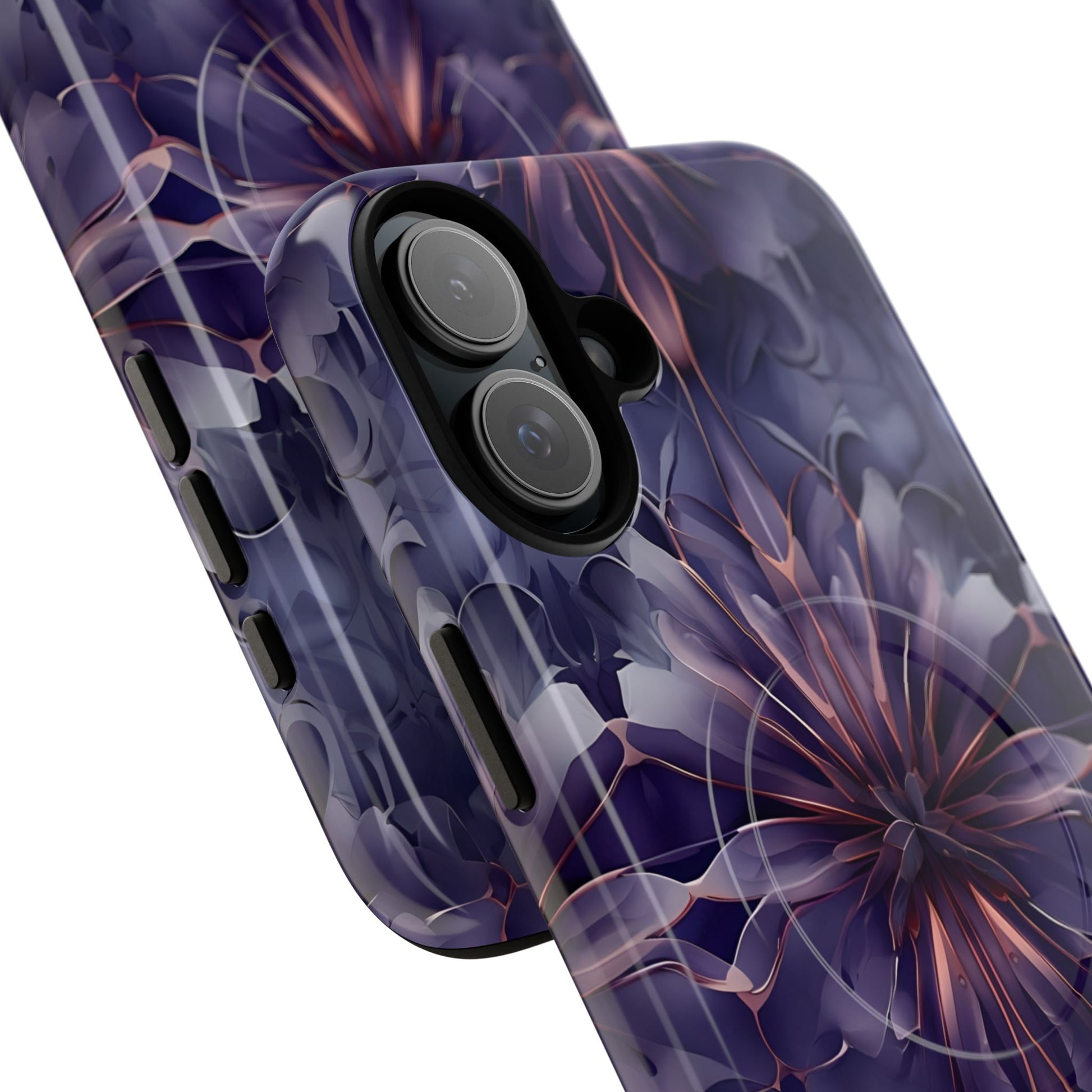 Twilight Tapestry - iPhone 16 Plus MagSafe Phone Case - Purple Kaleidoscope Design