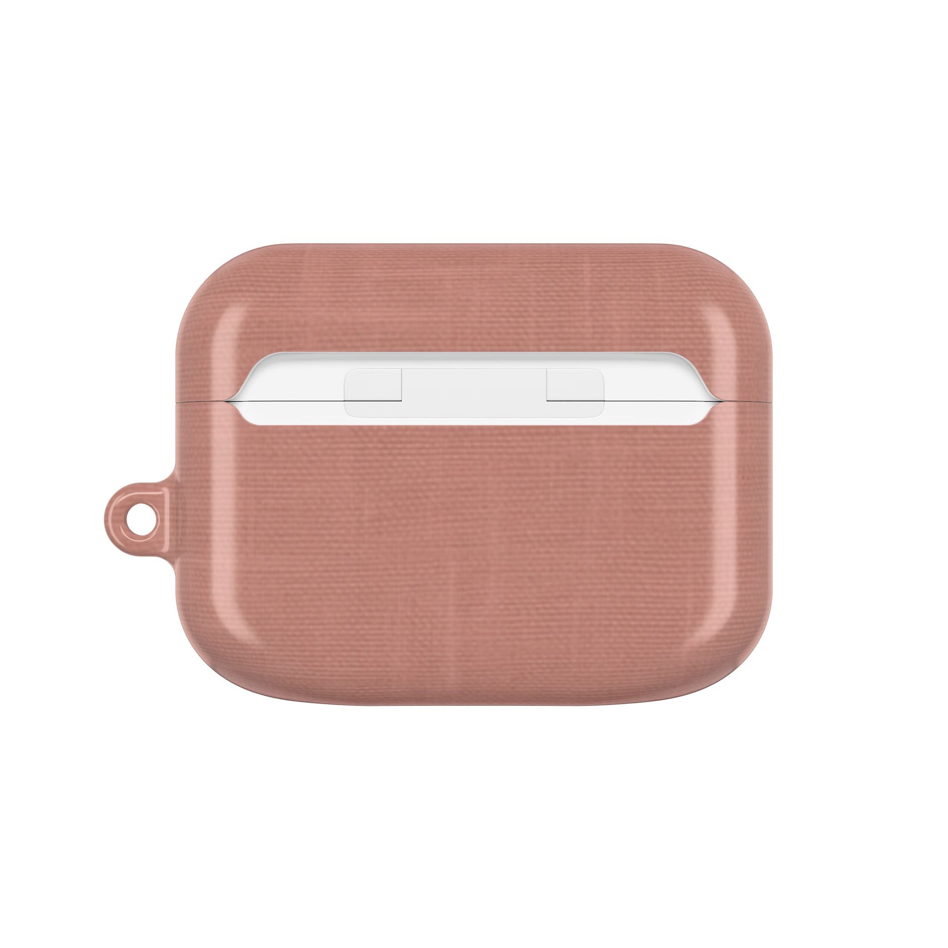 Terracotta Linen AirPods Case - Minimalist Smooth Weave Texture Cover for Gen 1, 2, 3, Pro Gen 1 & 2
