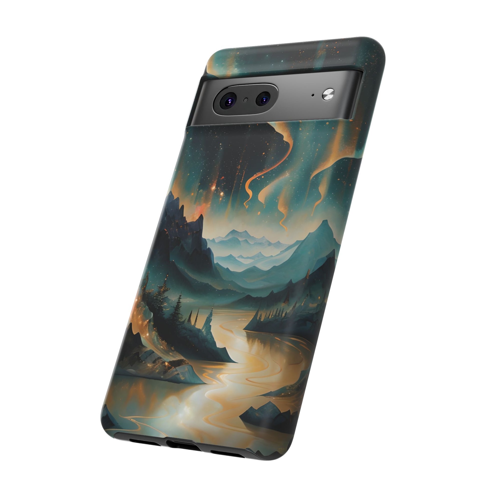 Aurora Dreamscape Tough Case for Google Pixel 7 - Northern Lights Artistic Shockproof Cover, Elegant Protective Phone Case