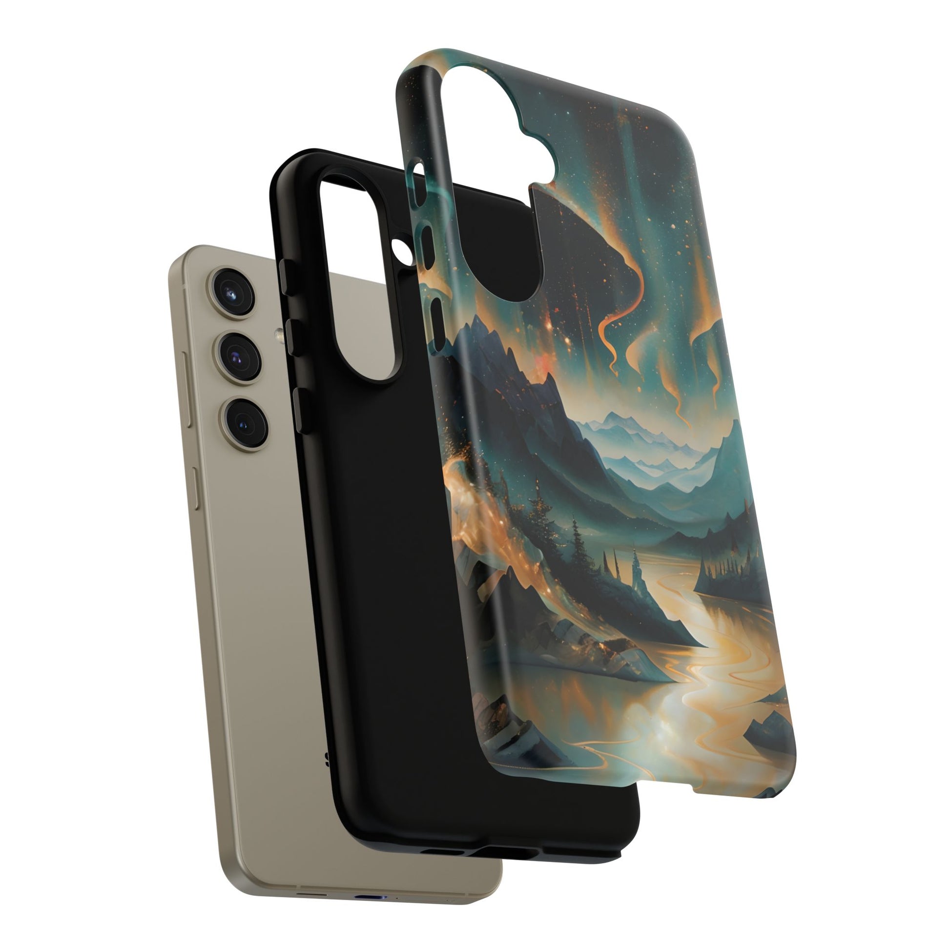 Aurora Dreamscape Samsung Galaxy S24 Plus Tough Case - Artistic Northern Lights Cover - Premium Abstract Design