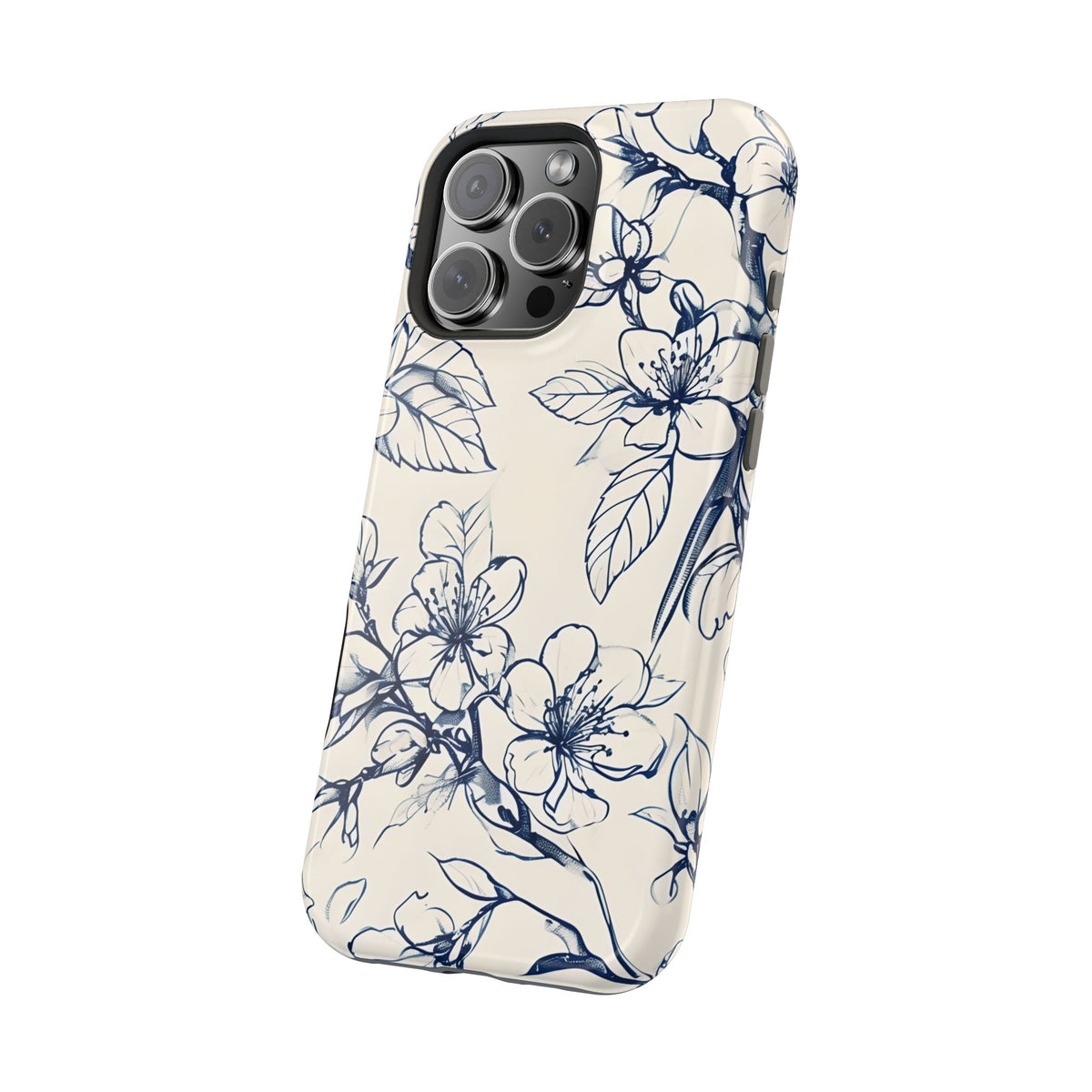 Blossom Sketch iPhone MagSafe Case