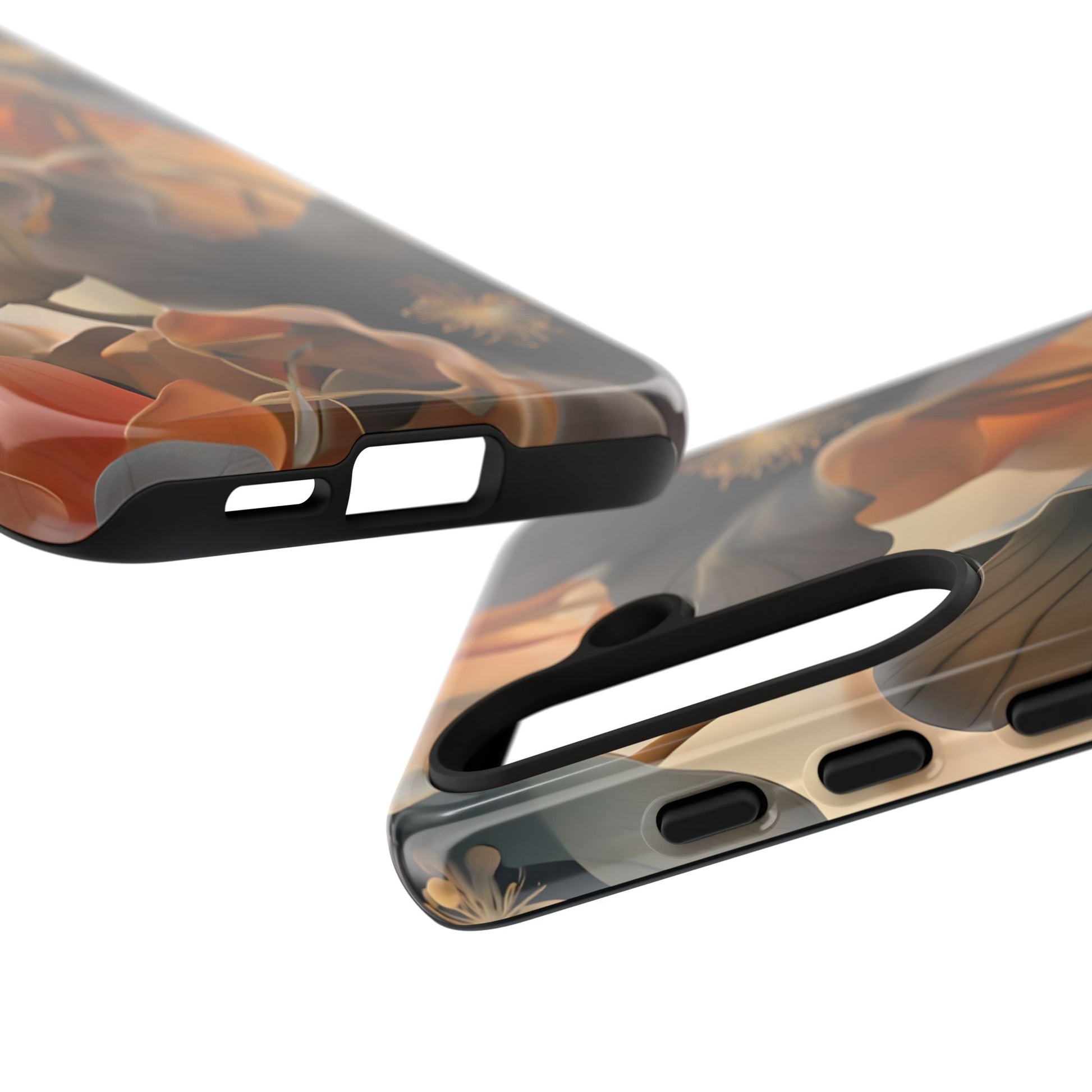 Autumn Ember - Moody Floral Art Samsung Galaxy S24 Tough Phone Case - Warm Earthy Botanical Design