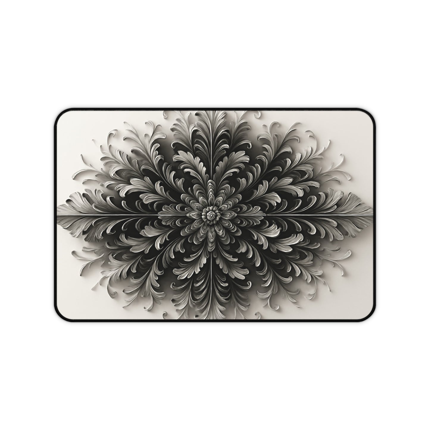 Obsidian Bloom Desk Mat - Premium Office Desk Pad, 3 Sizes Available, Artistic Workspace Protection