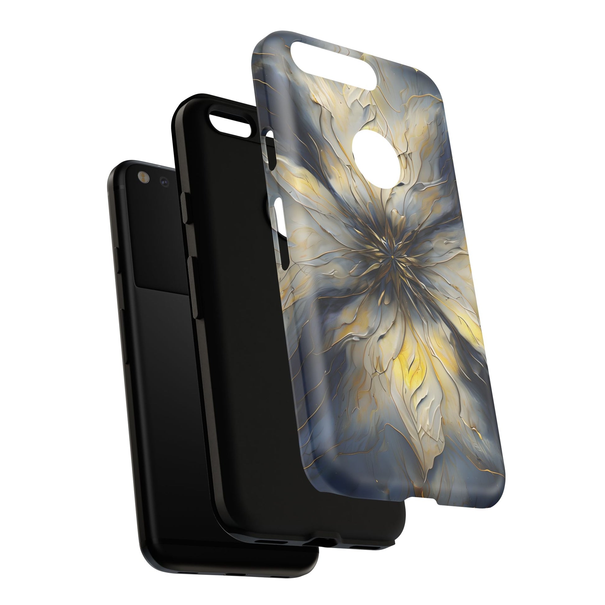 Luminous Petal Tough Case for Google Pixel - Premium Artistic Shockproof Cover, Elegant Protective Phone Case