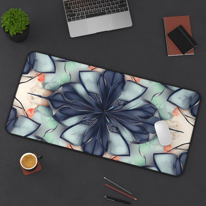 Midnight Mosaic Designer Desk Mat - Premium Office Desk Pad, 3 Sizes Available, Artistic Workspace Protection